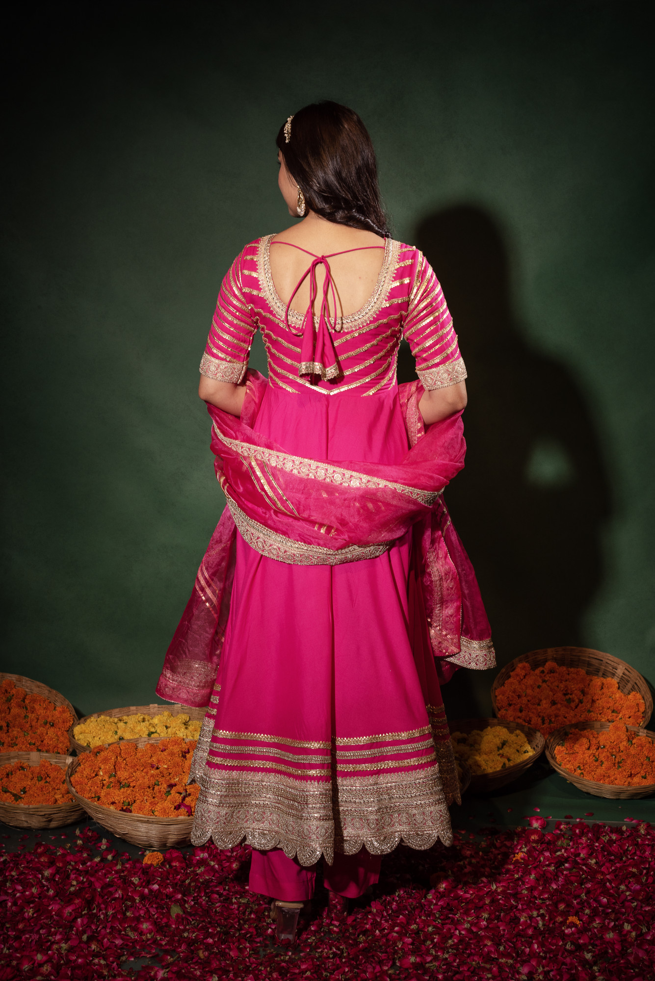 Barbie Pink Anarkali Suit Set