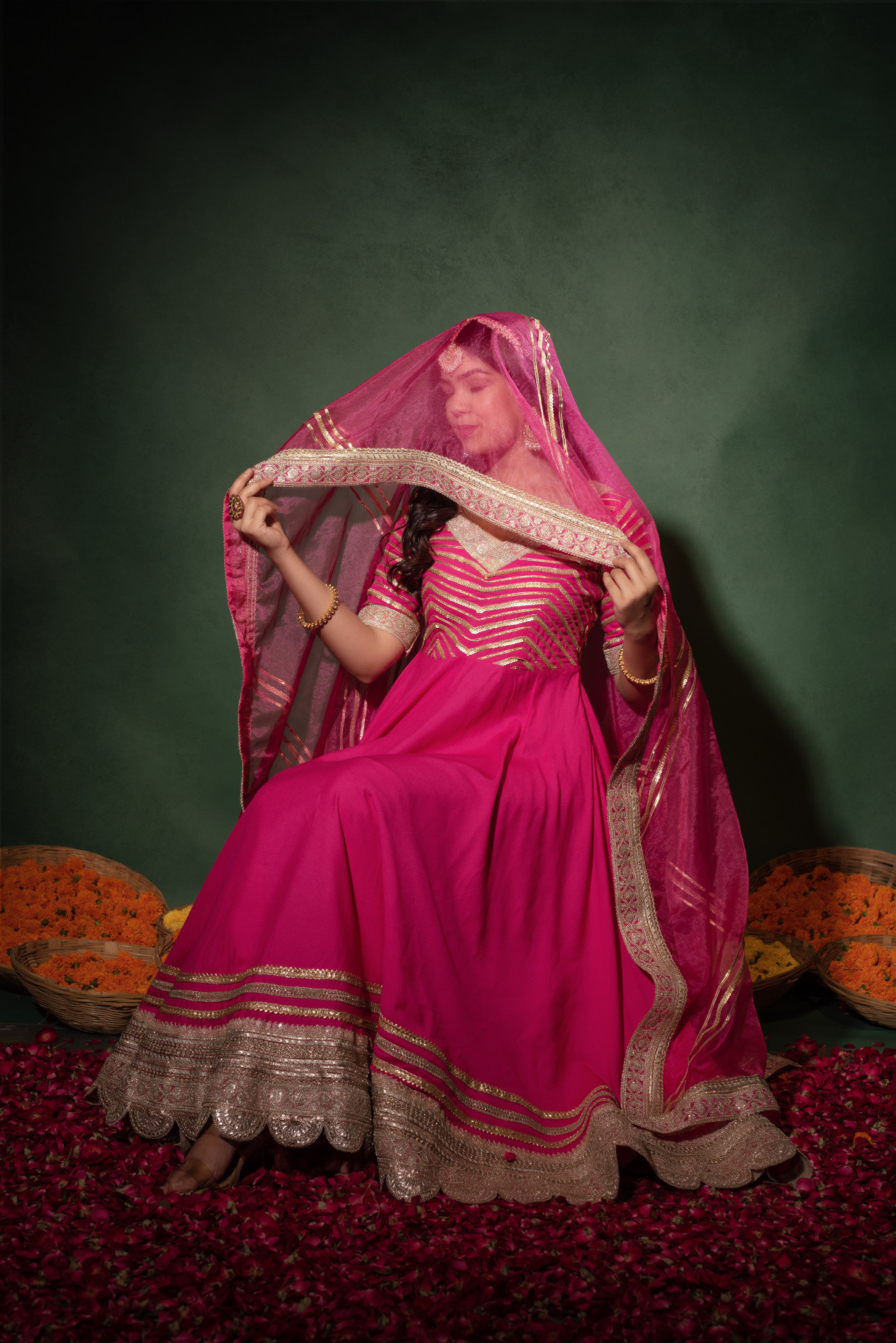 Barbie Pink Anarkali Suit Set