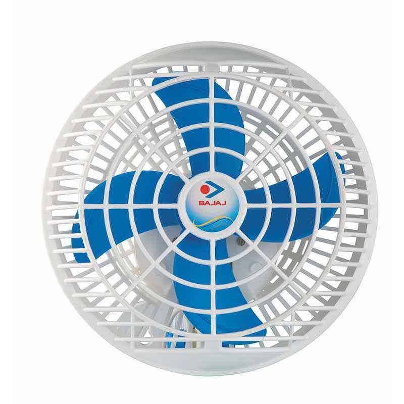 Bajaj Ultima PW01 White & Blue Wall Fan, Sweep 200 mm