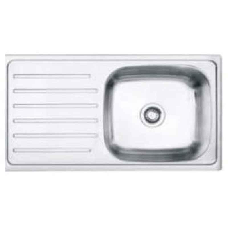 Crocodile 37x18x8 inch Single Bowl Stainless Steel Kitchen Sink with