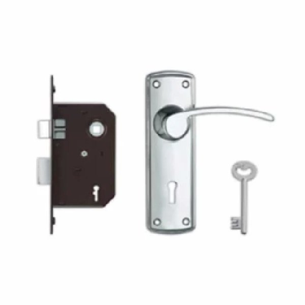 Godrej 4 Lever Mortice Lock With Legend Chrome Handle Set 9161