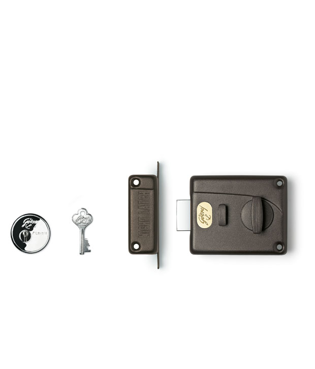 Godrej Super Night Latch Rim Lock Brass 8812