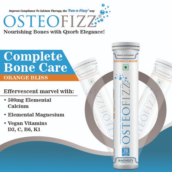 Osteofizz- Calcium with Vitamin D Effervescent Tablets with Mg Vit C B6 K Pack of 20 Lime Lemon - flavored effervescent tablets for optimal absorption Swiss formula for complete Bone Health