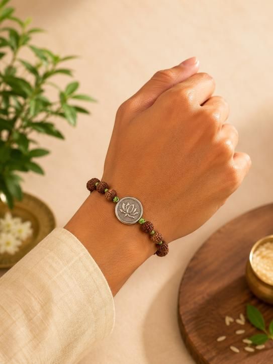 Lotus Charm Rakhi
