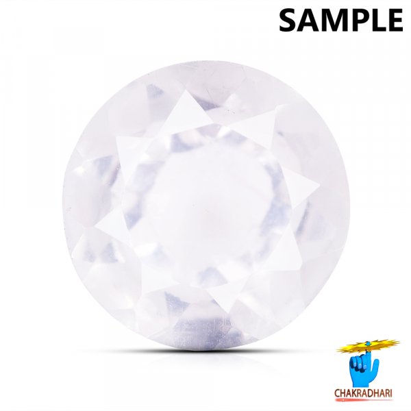 Image of 02.30 To 02.80 Carats Rose Quartz Gemstone With Silver Ring Or Pendant - गुलाबी स्फटिक