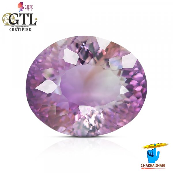 Image of 30.64 Carats Amethyst Katela (Jamuniya ) Stone With Silver Ring Or Pendant  - कटेला रत्न (जामुनिया )