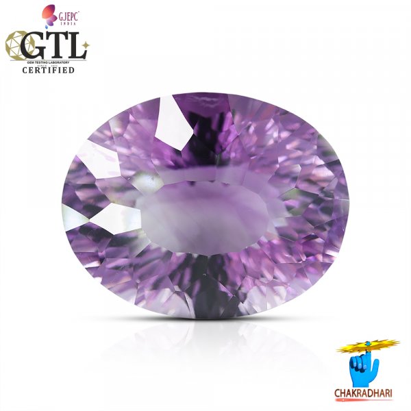 Image of 28.20 Carats Amethyst Katela (Jamuniya) Stone With Silver Ring Or Pendant  - कटेला रत्न (जामुनिया )