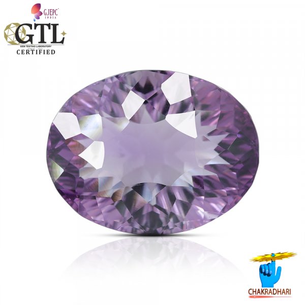 Image of 29.37 Carats Amethyst Katela (Jamuniya) Stone With Silver Ring Or Pendant  - कटेला रत्न (जामुनिया )