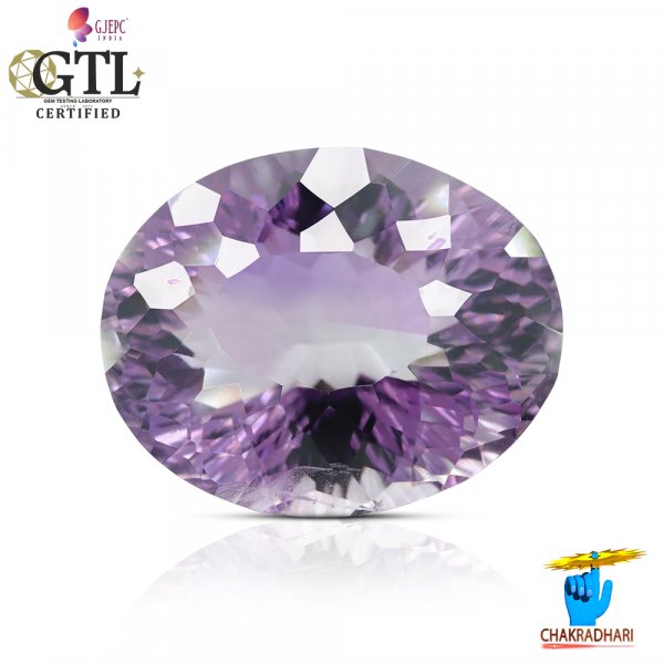 Image of 22.76 Carats Amethyst Katela (Jamuniya) Stone With Silver Ring Or Pendant  - कटेला रत्न (जामुनिया )