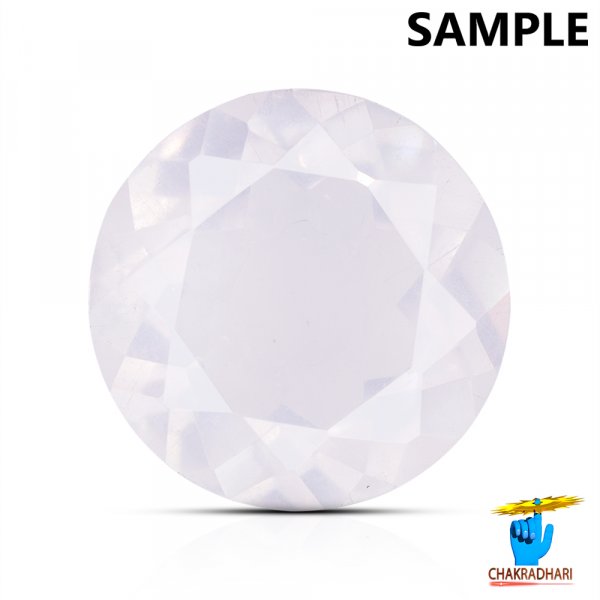 Image of 03.10 and 03.90 Carats Rose Quartz Gemstone With Silver Ring Or Pendant - गुलाबी स्फटिक