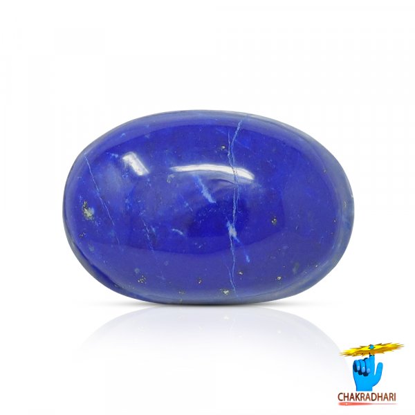 Image of 21.50 Carats Lapis Lazuli Gemstone With Silver Ring Or Pendant – लाजवर्त रत्न