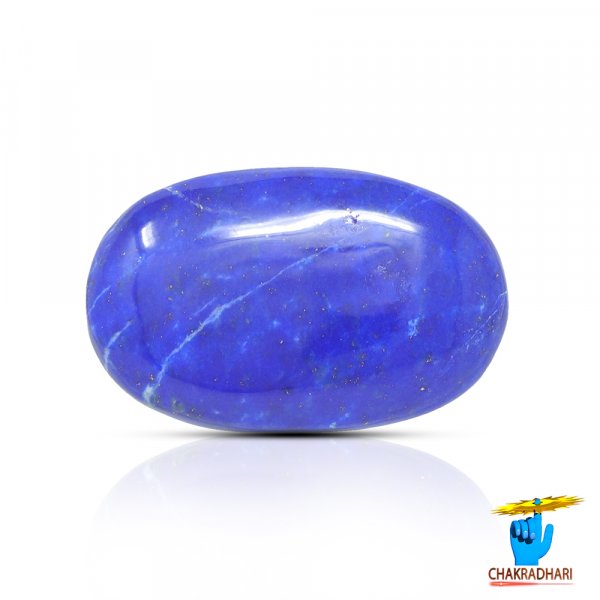 Image of 21.60 Carats Lapis Lazuli Gemstone With Silver Ring Or Pendant – लाजवर्त रत्न