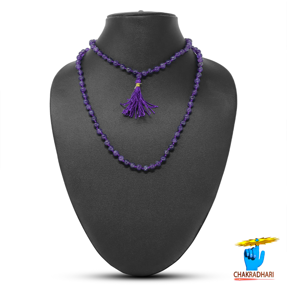 Amethyst Mala 108 Plus 1 Beads - -
