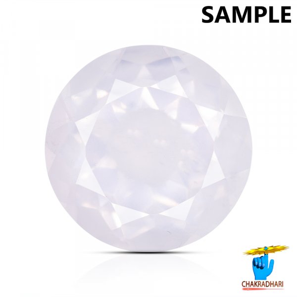 Image of 05 To 05.20 Carats Rose Quartz Gemstone With Silver Ring Or Pendant - गुलाबी स्फटिक