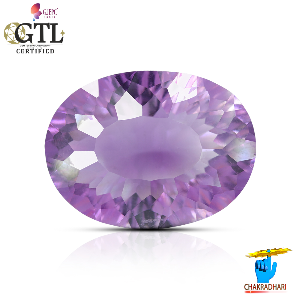 1425 Carats Amethyst Katela Jamuniya Stone With Silver Ring Or Pendant -