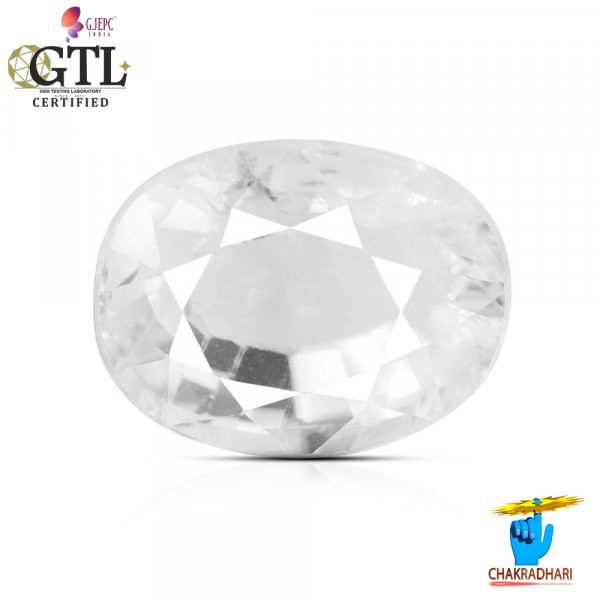 Image of 08.47 Carats Natural Zircon Gemstone With Silver Ring Or Pendant - प्राकृतिक जरकन