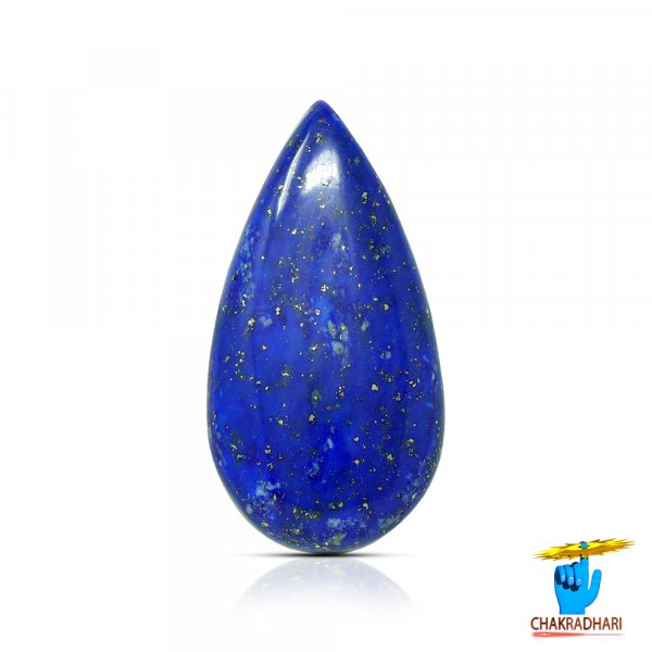 Image of 26 Carats Lapis Lazuli Gemstone With Silver Ring Or Pendant – लाजवर्त रत्न
