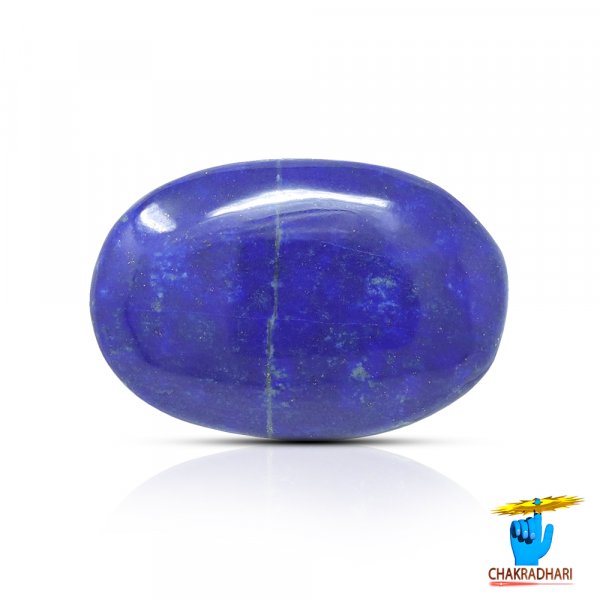 Image of 26.60 Carats Lapis Lazuli Gemstone With Silver Ring Or Pendant – लाजवर्त रत्न
