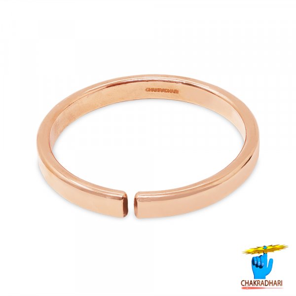 Image of 99.9% Nepaliya Copper Ladies  Flat  Bangle – नेपालिया तांबा स्त्री चपटा कड़ा (55gm)