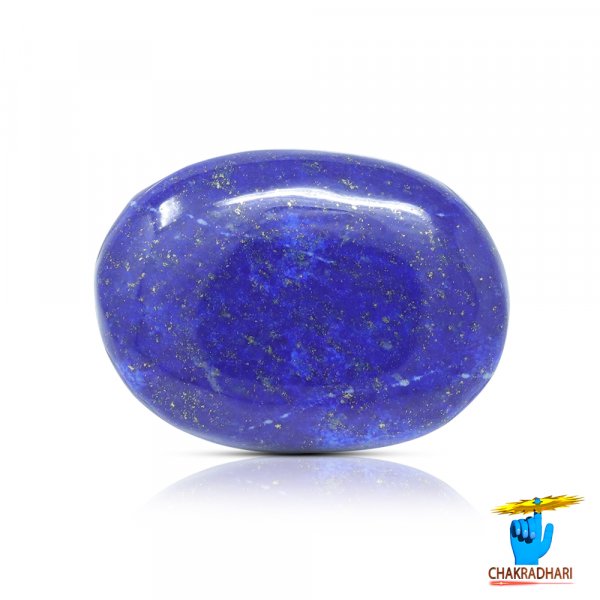 Image of 51.10 Carats Lapis Lazuli Gemstone With Silver Ring Or Pendant – लाजवर्त रत्न