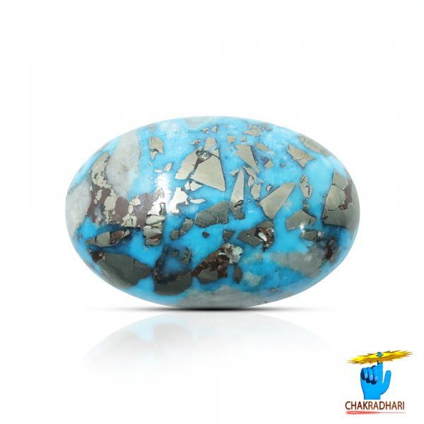 Image of 55.74 Carats Turquoise Irani Gemstone - पिरोजक, फ़िरोज़ा ईरानी रत्न