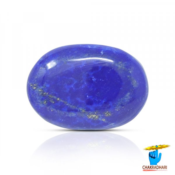 Image of 20.80 Carats Lapis Lazuli Gemstone With Silver Ring Or Pendant – लाजवर्त रत्न