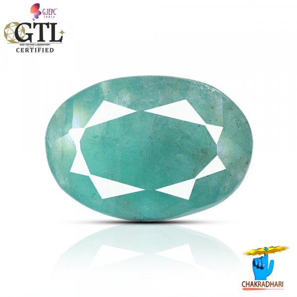 Image of 07.33 Carats Emerald Gemstone With Ring Or Pendant – पन्ना रत्न