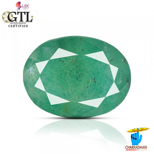 Image of 09 Carats Emerald Gemstone With Ring Or Pendant – पन्ना रत्न