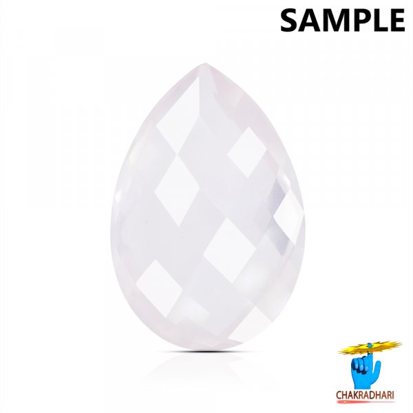 Image of 05 To 05.70 Carats Rose Quartz Gemstone With Silver Ring Or Pendant - गुलाबी स्फटिक