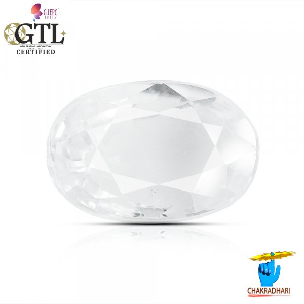 Image of 08.94 Carats Natural Zircon Gemstone With Silver Ring Or Pendant - प्राकृतिक जरकन