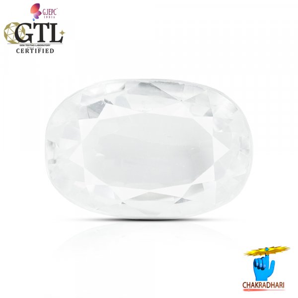 Image of 09.22 Carats Natural Zircon Gemstone With Silver Ring Or Pendant - प्राकृतिक जरकन