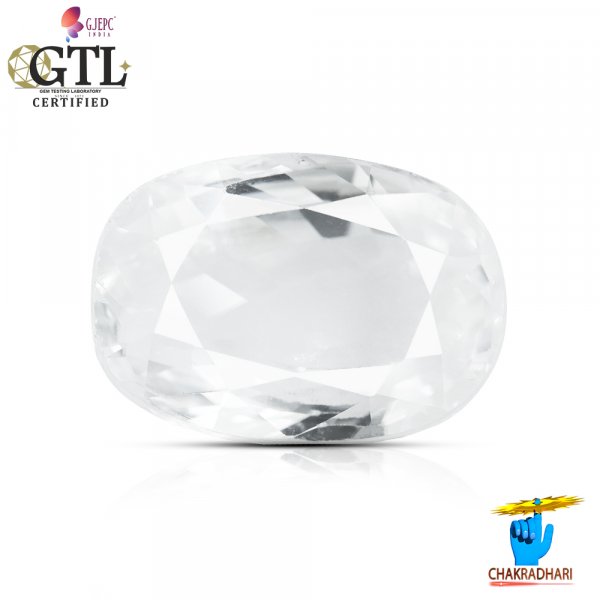 Image of 09.29 Carats Natural Zircon Gemstone With Silver Ring Or Pendant - प्राकृतिक जरकन