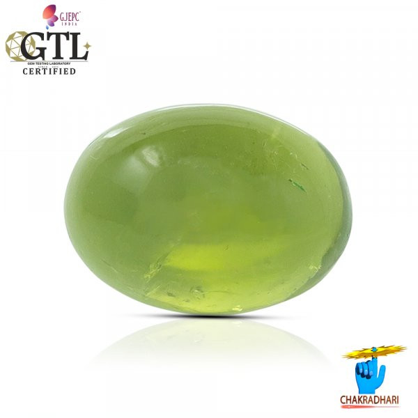 Image of 09.45 Carats Peridot Gemstone With Ring Or Pendant - पुटिका रत्न