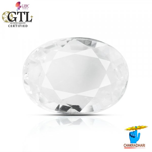 Image of 09.40 Carats Natural Zircon Gemstone With Silver Ring Or Pendant - प्राकृतिक जरकन