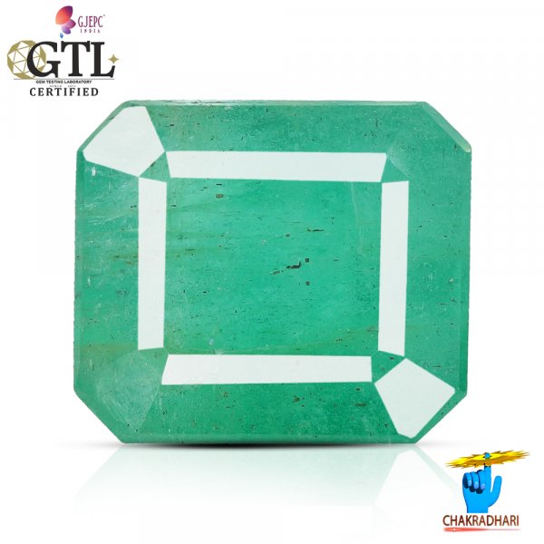 Image of 04.74 Carats Emerald Gemstone With Ring Or Pendant – पन्ना रत्न