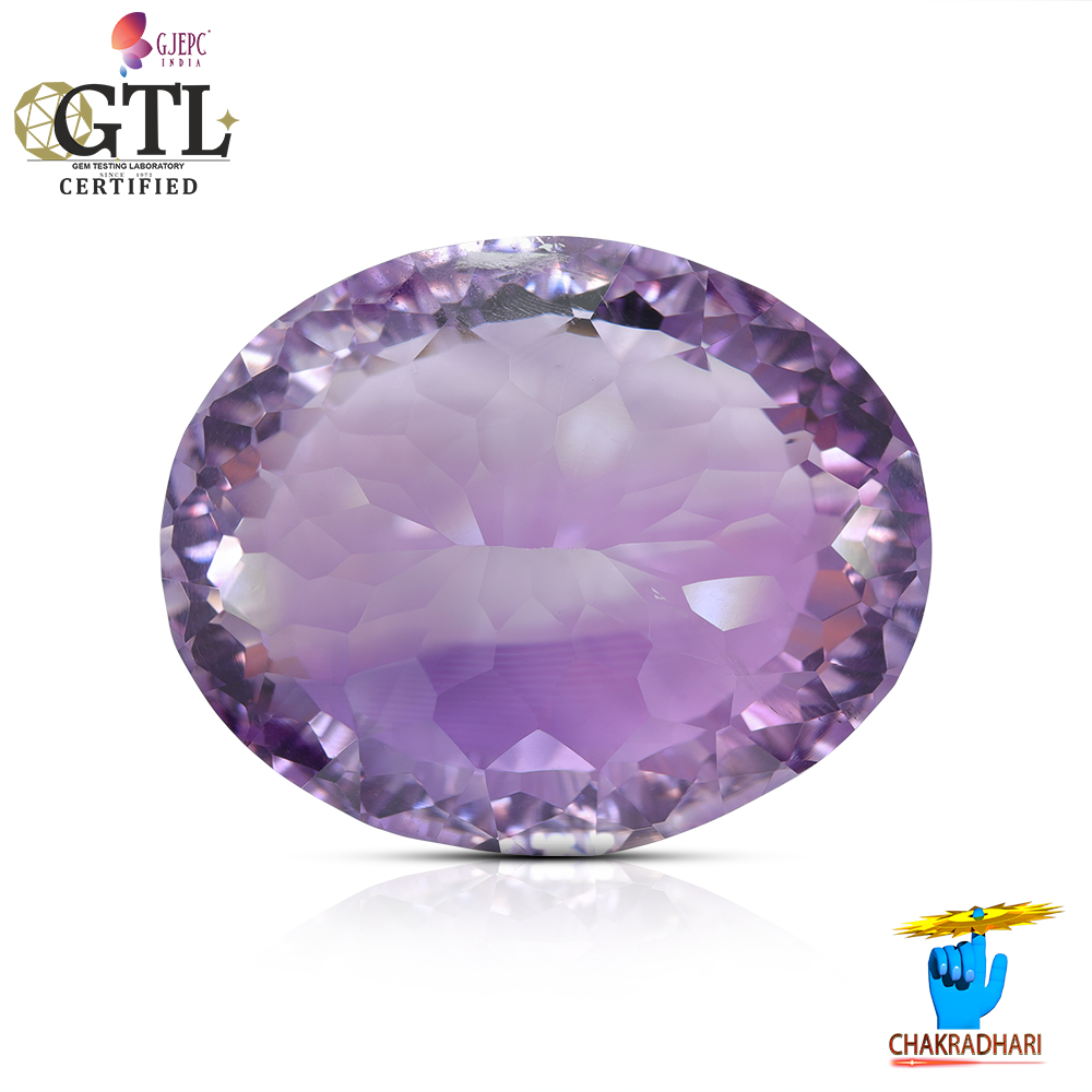 2276 Carats Amethyst Katela Jamuniya Stone With Silver Ring Or Pendant -