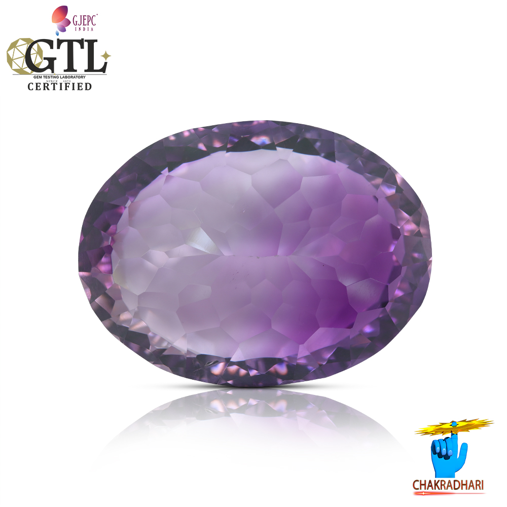 2178 Carats Amethyst Katela Jamuniya Stone With Silver Ring Or Pendant -