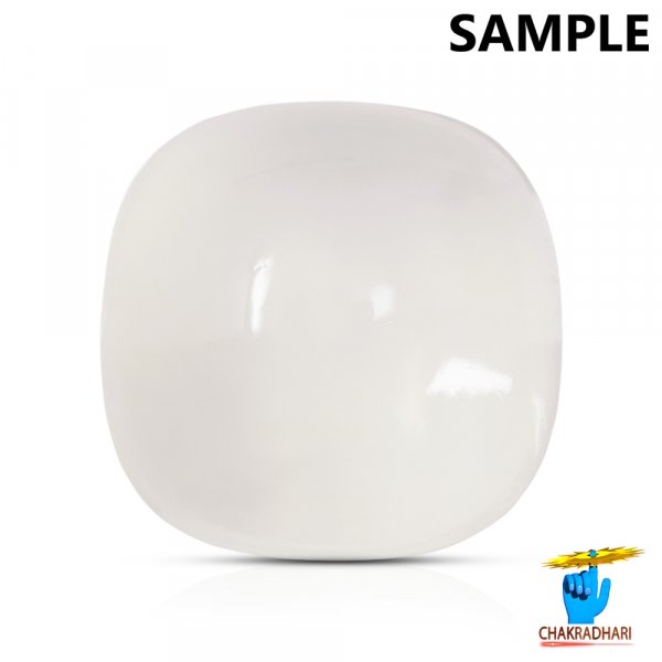 Image of 04.30 Carats to 05.30 Carats Rose Quartz Cabochon Gemstone With Silver Ring Or Pendant - गुलाबी स्फटिक