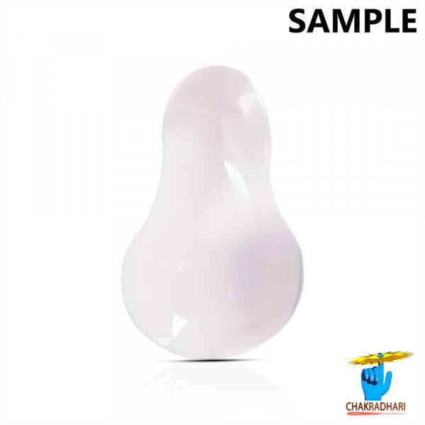 Image of 06 Carats to 06.60 Carats Rose Quartz Cabochon Gemstone With Silver Ring Or Pendant - गुलाबी स्फटिक