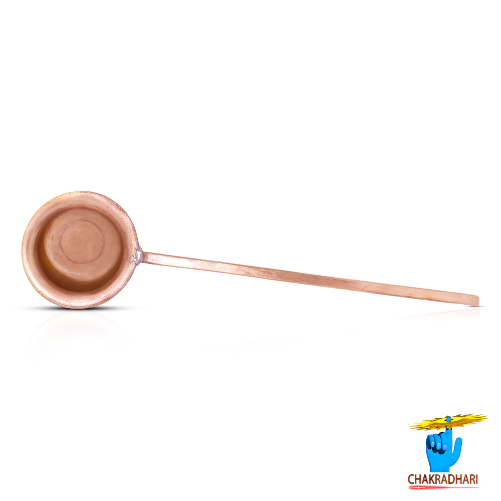 999 Pure Nepaliya Copper Ghanti Lota with Handle - 300ml 520gm - 999