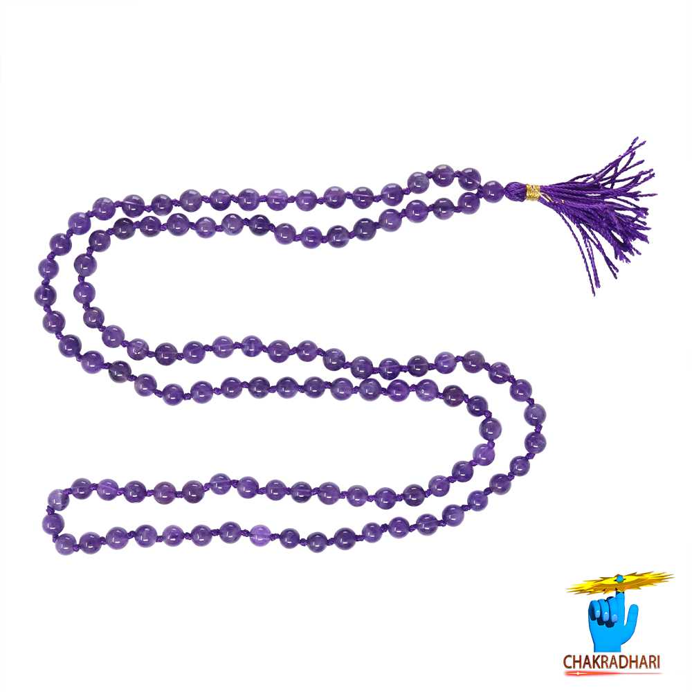 Amethyst Mala 108 Plus 1 Beads - -