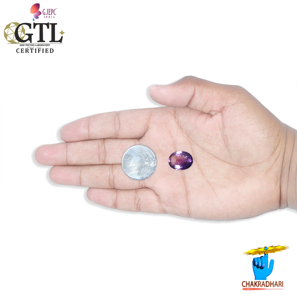 1425 Carats Amethyst Katela Jamuniya Stone With Silver Ring Or Pendant -