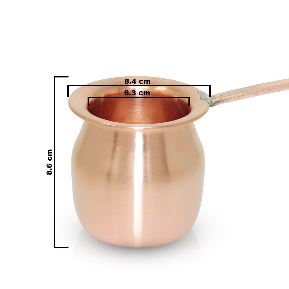 999 Pure Nepaliya Copper Ghanti Lota with Handle - 300ml 520gm - 999