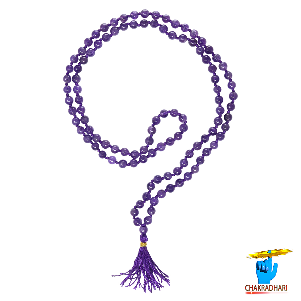 Amethyst Mala 108 Plus 1 Beads - -