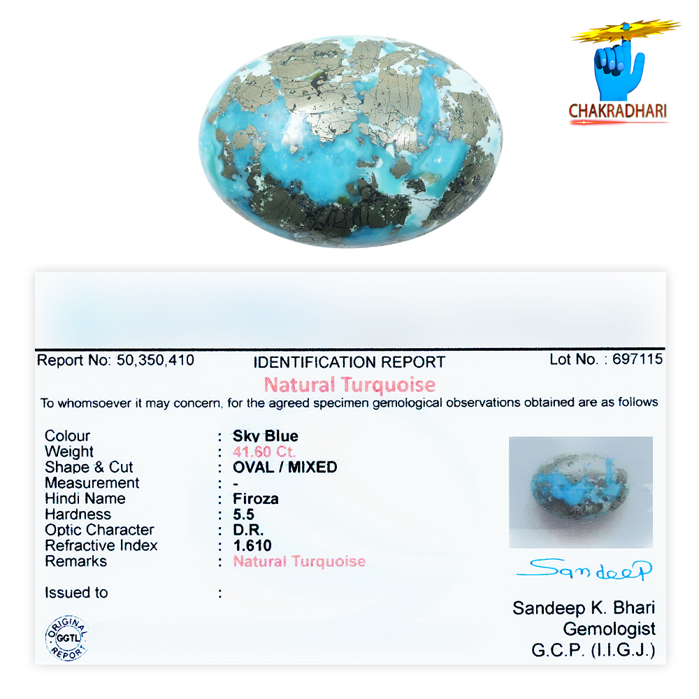 4160 Carats Turquoise Irani Gemstone -    