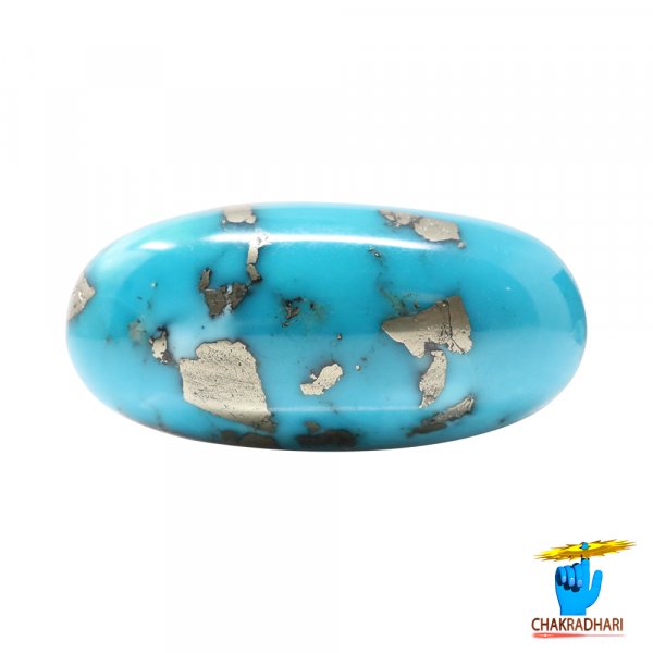 Image of 74.80 Carats Turquoise Irani Gemstone - पिरोजक, फ़िरोज़ा ईरानी रत्न