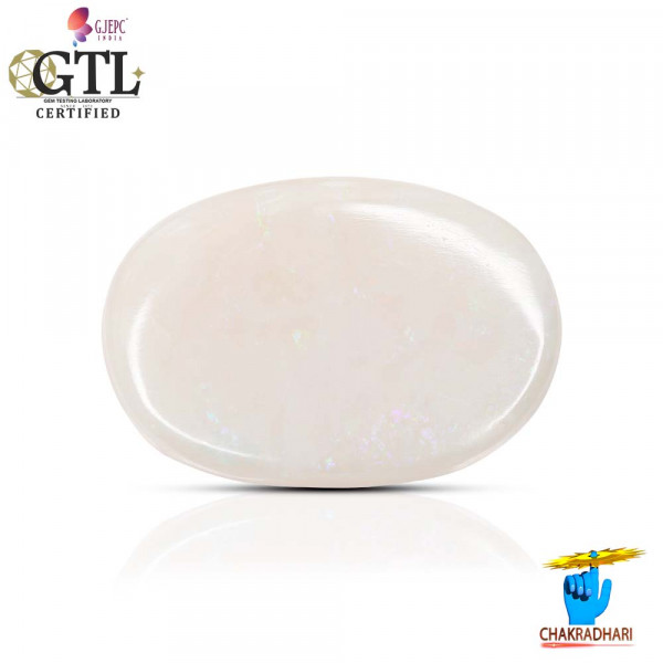 Image of 10.67 Carat Opal Gemstone With Silver Ring And Pendant - ओपल रत्न