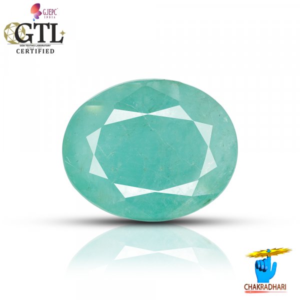 Image of 09.84 Carats Emerald Gemstone With Ring Or Pendant – पन्ना रत्न