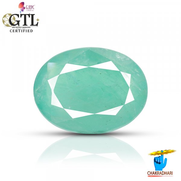 Image of 07.56 Carats Emerald Gemstone With Ring Or Pendant – पन्ना रत्न