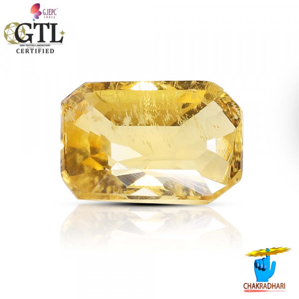 Image of 2.16 Carat Natural Heliodor Gemstone With Silver Ring And Pendant-पीलापन्ना रत्न